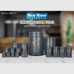 سرویس آشپزخانه 17 پارچه نیوهوم مدل لوتوس کد NH13-1304-GR - فروشگاه اینترنتی پرنس هوم