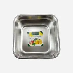 لگن 6 پارچه مربعی استیل یونیک مدل آلمان