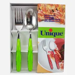 قاشق و چنگال مادرید 12 پارچه یونیک کد 5830 - فروشگاه اینترنتی پرنس هوم
