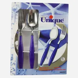 قاشق و چنگال بارسلون 12 پارچه یونیک کد 6337 - فروشگاه اینترنتی پرنس هوم