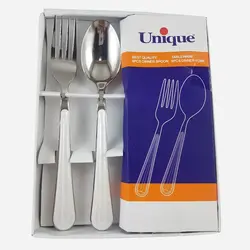قاشق و چنگال رویال 12 پارچه یونیک کد 6317 - فروشگاه اینترنتی پرنس هوم