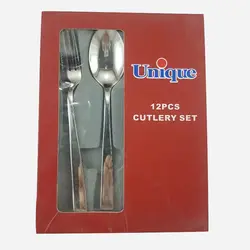 ست قاشق چنگال یونیک 12 پارچه 8516-s - فروشگاه اینترنتی پرنس هوم