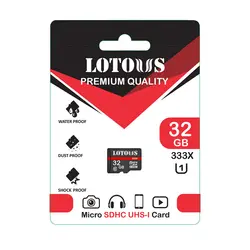 رم میکرو 32 گیگ Lotous کلاس 10 استاندارد Micro SDHC UHS-1 U1