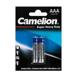 باتری نیم قلم Camelion مدل R03P UM4 Super Heavy Duty