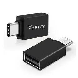 تبدیل OTG فلزی USB به Type-c مدل Verity A303