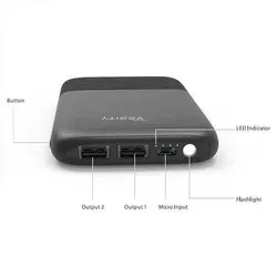 پاور بانک Verity مدل V-PA114B با ظرفیت 10000 میلی آمپر