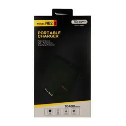 پاور بانک Verity مدل NB2 با ظرفیت 10400 میلی آمپر