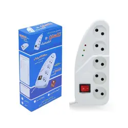 محافظ برق 5 خانه تکسان 110 با کابل 3 متری