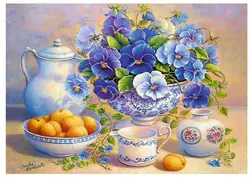 پازل ۱۰۰۰ تکه دسته گل آبی