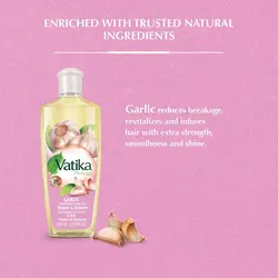 روغن مو سیر واتیکا Vatika Naturals Enriched Hair Garlic Oilحجم 200 میلی لیتر