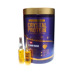 ماسک مو کاونانت آبرسان و ترمیم کننده همراه با ویال Covenant crystal Protein Hair Mask