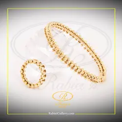 دستبند و انگشتر لوکس کلش د کارتیه طلایی