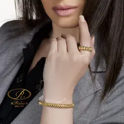دستبند و انگشتر لوکس کلش د کارتیه طلایی