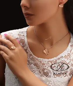 نیم ست رزگلد نیلو