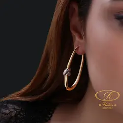 گوشواره آکوا طرح گره