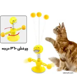 اسباب بازی عروسک فنری مخصوص گربه