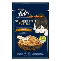 پوچ گربه فلیکس پورینا فرانسه طعم مرغ مدل خورشتی 80 گرم