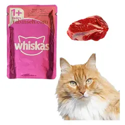 پوچ بچه گربه ویسکاس طعم گوشت گوساله 100 گرم