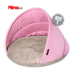 لانه گرد گربه و سگ نیناپت سایز 1 (1 تا 9 کیلوگرم)