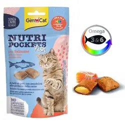 تشویقی ویتامینه گربه جیم کت باطعم ماهی سالمون 60 گرم
