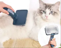 برس سگ و گربه با قابلیت تخلیه مو مدل sikap