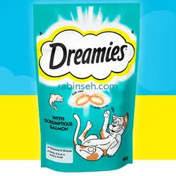 تشویقی گربه دریمیز طعم ماهی سالمون 60 گرم