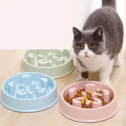 ظرف غذا آهسته خور سگ و گربه طرح قلب