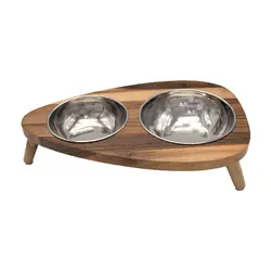 ظرف غذاخوری و آب خوری سگ و گربه دوقلو باما پت