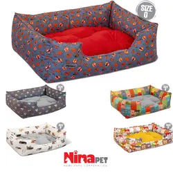 جای خواب سگ و گربه نیناپت مدل یو VIP هاپوی خوابالو (مناسب وزن 1 تا 5 کیلوگرم)