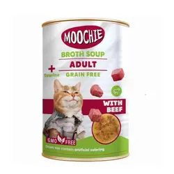 کنسرو سوپی  گربه موچی با طعم گوشت گوساله 135 گرم