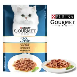 پوچ گربه گورمت طعم بوقلمون 85 گرم