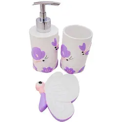 ست سرویس بهداشتی 3 پارچه مدل butterfly - 09