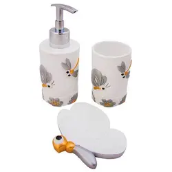 ست سرویس بهداشتی 3 پارچه مدل butterfly - 09