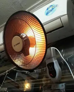 بخاری برقی هالوژنی دیواری ارشیا كنترل دار