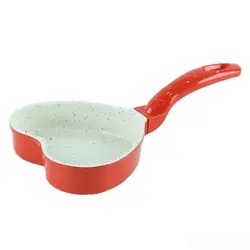 تابه تک دسته قلبی عروس تفلون سایز 1۴