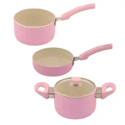 سرویس قابلمه 4 پارچه نوزاد عروس تفلون مدل نیکا سایز ۱۲