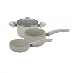 سرویس قابلمه 4 پارچه نوزاد عروس تفلون مدل نیکا سایز ۱۲