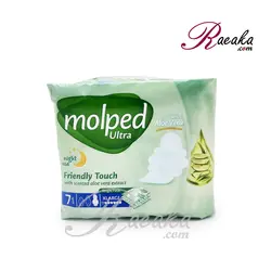 نوار بهداشتی بالدار مولپد ویژه شب سایز XL حاوی آلوئه ورا بسته 7 عددی - فروشگاه رائیکا – انتخاب و خرید آنلاین محصولات بهداشت فردی و زیبایی
