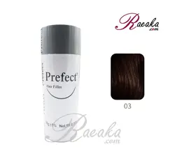 پودر پرپشت کننده مو پرفکت کد 03 - قهوه ای تیره (Dark Brown) وزن خالص 50 گرم - فروشگاه رائیکا – انتخاب و خرید آنلاین محصولات بهداشت فردی و زیبایی