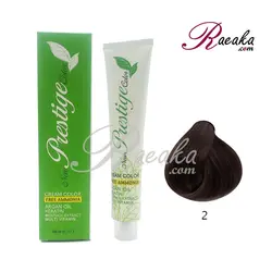 رنگ موی بدون آمونیاک نیو پرستیژ سری طبیعی- قهوه ای خیلی تیره- شماره ۲ حجم ۱۰۰ میلی لیتر - فروشگاه رائیکا – انتخاب و خرید آنلاین محصولات بهداشت فردی و زیبایی