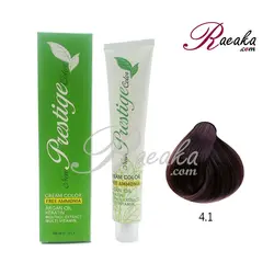 رنگ موی بدون آمونیاک نیو پرستیژ سری خاکستری- قهوه ای خاکستری- شماره ۴٫۱ حجم ۱۰۰ میلی لیتر - فروشگاه رائیکا – انتخاب و خرید آنلاین محصولات بهداشت فردی و زیبایی