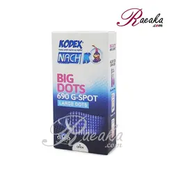 کاندوم خاردار درشت ناچ کدکس مدل Big Dots 690 G-Spot بسته ۱۰ عددی - فروشگاه رائیکا – انتخاب و خرید آنلاین محصولات بهداشت فردی و زیبایی