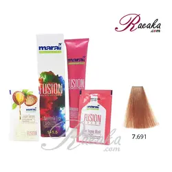 رنگ موی بدون آمونیاک مارال فیوژن سری ROYAL LUXURY- ماری گلد- شماره 691-7 حجم ۱۰۰ میلی لیتر
