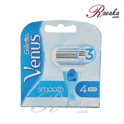 تیغ یدک خود تراش زنانه ژیلت مدل Venus SMOOTH بسته ۴ عددی - فروشگاه رائیکا – انتخاب و خرید آنلاین محصولات بهداشت فردی و زیبایی