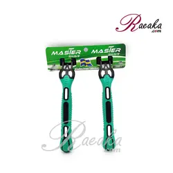 تیغ اصلاح مستر شیو سه تیغه صابون دار بسته ۲ عددی