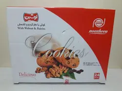 کوکی با مغز گردو و کشمش نوشین (24 عدد) - رامسرشاپ