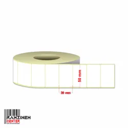لیبل PVC سایز 50*30 میلیمتر تک ردیفه - رمزینه سنتر ، پخش تجهیزات فروشگاهی