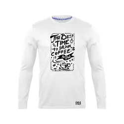 انواع تیشرت با طرح Best Time To Drink Coffee | فروشگاه رانژ