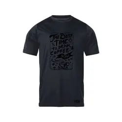 انواع تیشرت با طرح Best Time To Drink Coffee | فروشگاه رانژ