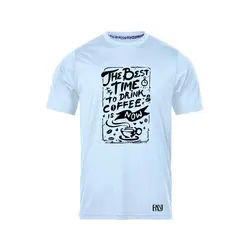انواع تیشرت با طرح Best Time To Drink Coffee | فروشگاه رانژ